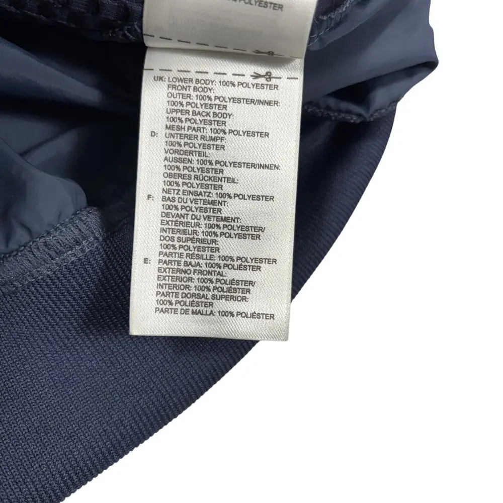 Stella McCartney x Adidas Mesh Knit Windbreaker Jacket Navy Full Zip Women's M - Picture 8 of 11